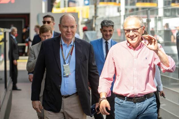 Albert II, Prince of Monaco, Stefano Domenicali, President and CEO of Formula One, Grand Prix of Monaco, Motorsport, Men, Formula 1, 06 06 2026 Monte Carlo Monaco MCO Copyright: xkolbert-press MartinxWdziecznyx