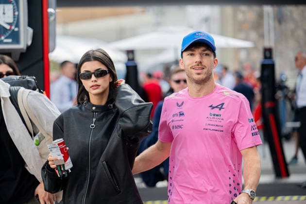 Formula 1 Monaco Grand Prix - Pierre Gasly and Francisca Gomes AJ Alpine driver Pierre Gasly (10) and his partner Portuguese model Francisca Kika Cerqueira Gomes arrives in the Paddock prior to final practice ahead of the F1 Grand Prix of Monaco at Circuit de Monaco on June 06, 2026 in Monte-Carlo, Monaco. Photo by Alexis Jumeau ABACAPRESS.COM Monaco Monaco  Copyright: xJumeauxAlexis ABACAx