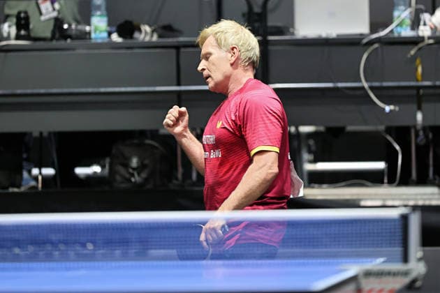 Torben Wosik wins with 3 0 against Michael Fuchs GER Erfurt TT Finals 2026 German Championships, Table Tennis Exhibition Hall Erfurt 06 06 2026 GER Erfurt TT Finals 2026 German Championships, Table Tennis Exhibition Hall Erfurt 06 06 2026 Thueringen German Championships 06 06 2026 Erfurt Copyright: xEibner-Pressefoto JoergxHirschx EP_JHH
