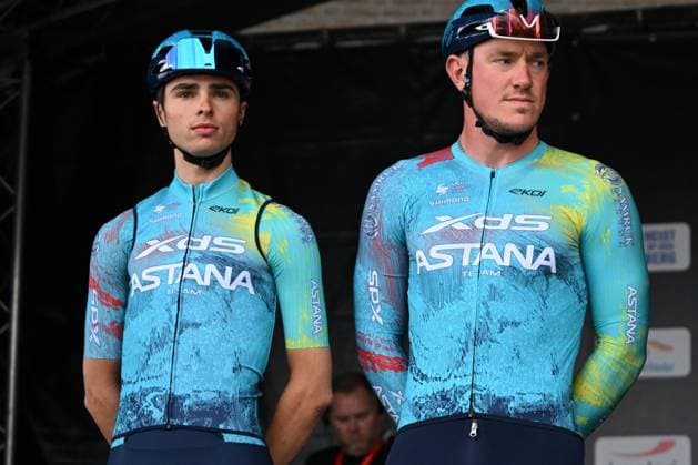 Heistse Pijl 2026 Cycling Race HEIST-OP-DEN-BERG, BELGIUM - JUNE 06 : Xds Astana Team update riders during the 55th edition of Heistse Pijl an UCI Class 1.1 one day cycling road race for Men Elite of km with start in Vosselaar and finish in Heist-op-den-Berg on June 6, 2026 in Heist-op-den-Berg, Belgium, 06 06 2026 Heist-op-den-Berg Belgium  Copyright: xRex