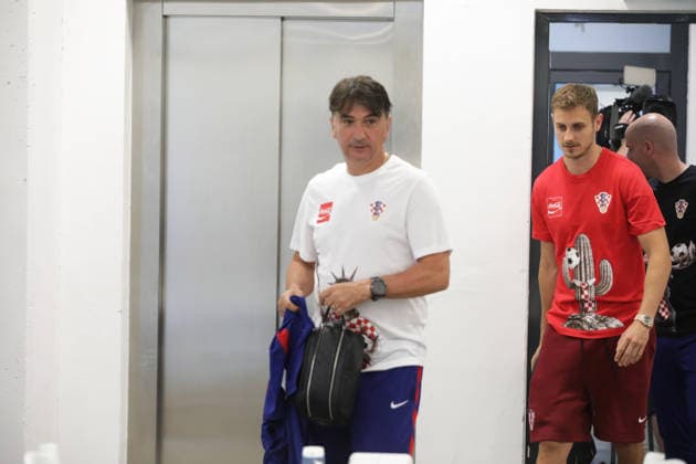 Croatia national team, Nationalteam press in Rijeka Croatia national team coach Zlatko Dalic and Josip Stanisic during Croatia national team press conference, PK, Pressekonferenz at HNK Rijeka Stadium in Rijeka, Croatia on June 06, 2026. as part of pre-world cup training camp and friendly match against Slovenia.  GoranxKovacic PIXSELL