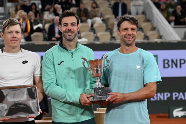 Tennis -Internationaux de France - Roland Garros 2026 - ITF - 06 06 2026 - Tennis -Internationaux de France - Roland Garros 2026 - ITF - 06 06 2026 - victoire du double Granollers Zeballos - Espagne ParisFrance  Copyright: xChryslenexCaillaud Psnewzx