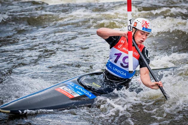 2026 ICF Canoe Slalom World Cup in Prague, Czech Republic, on June 6, 2026. Women s C1 qualification. Tereza Kneblova from Czechia. (CTKxPhoto VitxSimanek) CTKPhotoP2026060603003  CTKPhotoP2026060603003