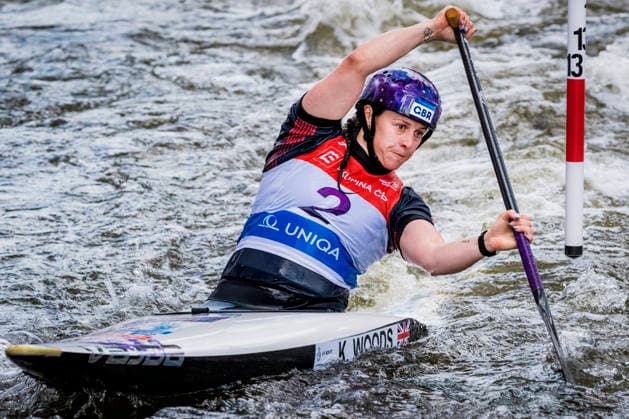 2026 ICF Canoe Slalom World Cup in Prague, Czech Republic, on June 6, 2026. Women s C1 qualification. Kimberley Woods from Britain. (CTKxPhoto VitxSimanek) CTKPhotoP2026060603050  CTKPhotoP2026060603050