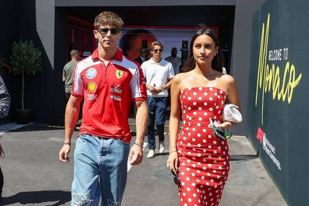 Arthur, brother of Charles Leclerc and wife Alexandra Saint Mleux of Charles Leclerc Scuderia Ferrari HP 16 , 3 Free Practice, Monaco Grand Prix, Motorsport, Men, Formula 1, 06 06 2026 Monte Carlo Monaco MCO Copyright: xkolbert-press ChristianxKolbertx