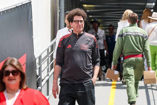 Project Manager Mattia Binotto Revolut Audi , 3 Free Practice, Monaco Grand Prix, Motorsport, Men, Formula 1, 06 06 2026 Monte Carlo Monaco MCO Copyright: xkolbert-press ChristianxKolbertx