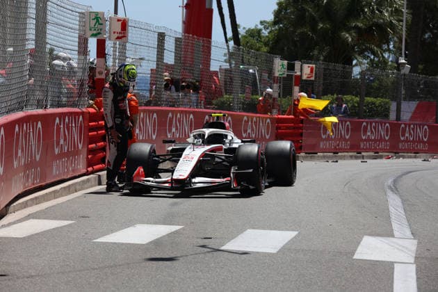 06 06 2026, Circuit de Monaco, Monte Carlo, Formula 1 Louis Vuitton Grand Prix Monaco 2026 ,in the picture accident of Oliver Bearman GBR , TGR Haas F1 Team Photo by Alessandro Martellotta Hasan Bratic DeFodi Images