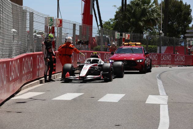 06 06 2026, Circuit de Monaco, Monte Carlo, Formula 1 Louis Vuitton Grand Prix Monaco 2026 ,in the picture accident of Oliver Bearman GBR , TGR Haas F1 Team Photo by Alessandro Martellotta Hasan Bratic DeFodi Images