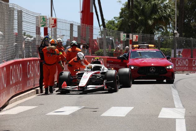 06 06 2026, Circuit de Monaco, Monte Carlo, Formula 1 Louis Vuitton Grand Prix Monaco 2026 ,in the picture accident of Oliver Bearman GBR , TGR Haas F1 Team Photo by Alessandro Martellotta Hasan Bratic DeFodi Images