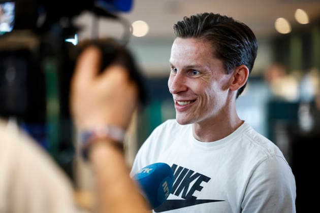 STOCKHOLM, SWEDEN 20260606 Andreas Almgren during a press conference at Scandic Continental ahead of Sunday s Diamond League gala Bauhaus gala STOCKHOLM SWEDEN x60160x  Copyright: xStefanxJerrevang TTx DIAMOND LEAGUE STOCKHOLM 2026 PK