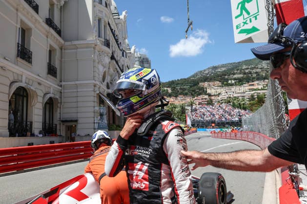 Formula 1 Louis Vuitton Grand Prix de Monaco 2026 Oliver Bearman (GBR), TGR Haas F1 Team, VF-26 crash during free practice 3 during Formula 1 Louis Vuitton Grand Prix de Monaco 2026 on June 6., 2026 in Monaco, Monte-Carlo, Monaco Zsombor Toth Monaco Monte-Carlo Monaco