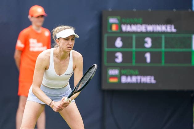 2026-06-06 - Libema Open 2026 ROSMALEN, NETHERLANDS - JUNE 6: Mona Barthel of Germany during the Libema Open 2026 at the Autotron on June 6, 2026 in Rosmalen, Netherlands Rosmalen Autotron Netherlands Content not available for redistribution in The Netherlands directly or indirectly through any third parties. Copyright: xAndrexWeeningx