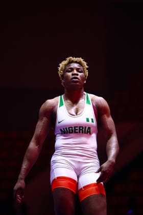 World Ranking Series Ulaanbaatar Open 76kg WW Damola Hannah Ojo NGR Copyright: xJakexKirkmanx xUnitedxWorldxWresx Jake Kirkman United World Wres