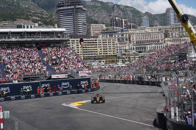 Formula 1 Monaco Grand Prix 2026 MONACO, MONTE CARLO - JUNE 06: British driver Lando Norris of McLaren F1 Team competes during the third practice at the Formula 1 Louis Vuitton Grand Prix de Monaco 2026 at the Circuit de Monaco on June 06, 2026 in Monte Carlo, Monaco. Hasan Bratic Anadolu Monte Carlo Monaco. Editorial use only. Please get in touch for any other usage.  Copyright: x2026xAnadoluxHasanxBraticx