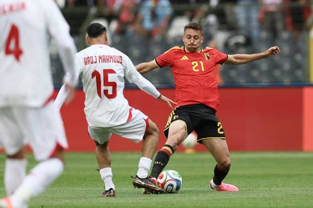 Football, International match, Belgium - Tunisia