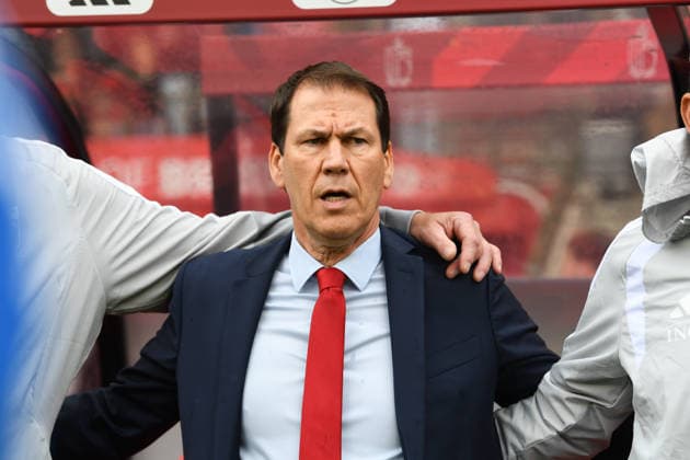 260606 Belgium vs Tunisia Head coach Rudi Garcia of Belgium pictured during friendly football game between the national teams of Belgium, called the red devils and Tunisia ahead of the FIFA World Cup, WM, Weltmeisterschaft, Fussball 2026 on June 6 , 2026 in Brussel, Belgium. (Photo by Jill Delsaux Isosport) Brussel Belgium  Copyright: xJillxDelsauxx JDK_0216