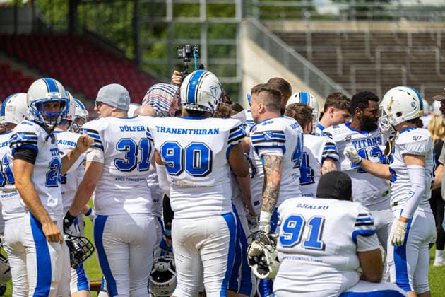 American Football, Kassel, Kassel Titans vs AFC Rüsselsheim Crusaders, Auestadion Kassel 06 06 2026 American Football, Kassel, Germany 06 06 2026 Game of Kassel Titans vs AFC Rüsselsheim Crusaders, Auestadion Kassel Copyright: xBEAUTIFULxSPORTS Freudensteinx