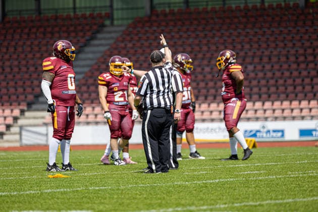American Football, Kassel, Kassel Titans vs AFC Rüsselsheim Crusaders, Auestadion Kassel 06 06 2026 American Football, Kassel, Germany 06 06 2026 Game of Kassel Titans vs AFC Rüsselsheim Crusaders, Auestadion Kassel Copyright: xBEAUTIFULxSPORTS Freudensteinx