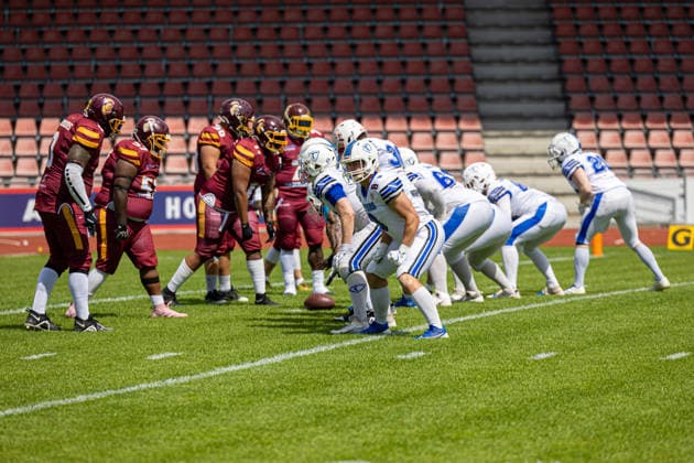 American Football, Kassel, Kassel Titans vs AFC Rüsselsheim Crusaders, Auestadion Kassel 06 06 2026 American Football, Kassel, Germany 06 06 2026 Game of Kassel Titans vs AFC Rüsselsheim Crusaders, Auestadion Kassel Copyright: xBEAUTIFULxSPORTS Freudensteinx