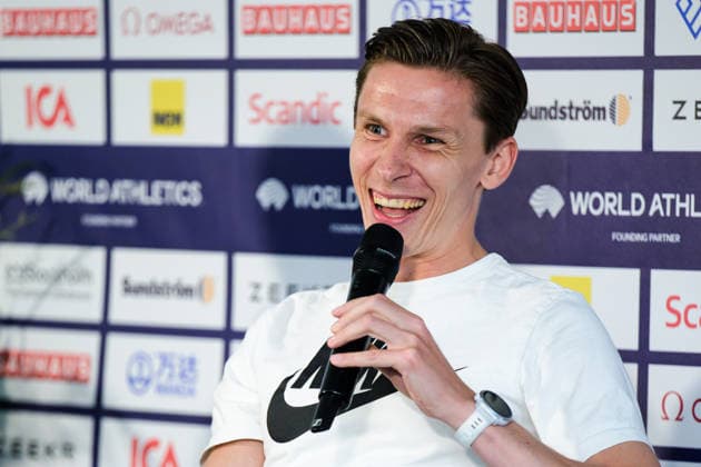 260606 Andreas Almgren during a press conference ahead of Diamond League on June 6, 2026 in Stockholm Photo Fredrik Karlsson BILDBYRAN COP 185 FK0458 friidrott athletics friidrett diamond league presskonferens press conference bbeng bauhausgalan  Copyright: FREDRIKxKARLSSON BB260606FK018