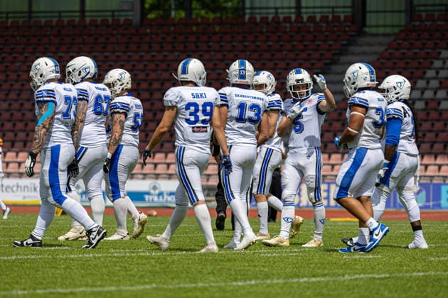 American Football, Kassel, Kassel Titans vs AFC Rüsselsheim Crusaders, Auestadion Kassel 06 06 2026 American Football, Kassel, Germany 06 06 2026 Game of Kassel Titans vs AFC Rüsselsheim Crusaders, Auestadion Kassel Copyright: xBEAUTIFULxSPORTS Freudensteinx