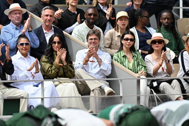 2026 French Open (Roland-Garros) - Women s singles final PARIS, FRANCE - JUNE 06: Ines de Ramon and Brad Pitt the women s final singles match on day 14 of the French Open tennis tournament on Court Philippe-Chatrier at the Roland-Garros Complex in Paris, France on June 6, 2026. Mustafa Yalçin Anadolu Paris France. Editorial use only. Please get in touch for any other usage.  Copyright: x2026xAnadoluxMustafaxYalcÄ±nx