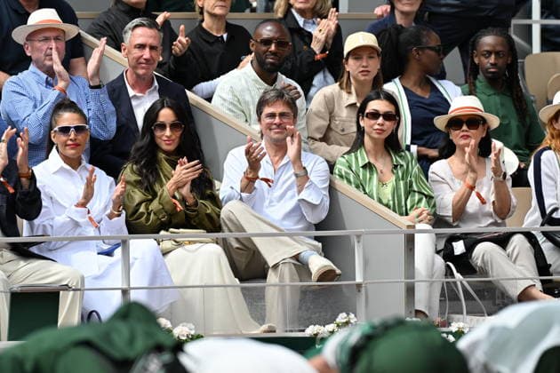 2026 French Open (Roland-Garros) - Women s singles final PARIS, FRANCE - JUNE 06: Ines de Ramon and Brad Pitt the women s final singles match on day 14 of the French Open tennis tournament on Court Philippe-Chatrier at the Roland-Garros Complex in Paris, France on June 6, 2026. Mustafa Yalçin Anadolu Paris France. Editorial use only. Please get in touch for any other usage.  Copyright: x2026xAnadoluxMustafaxYalcÄ±nx