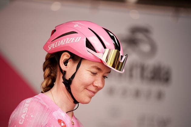 The pink jersey Netherlands™s Anna van der Breggen of Team SD Worx - Protime™s during Stage 8 of the Giro d™Italia Women, from Rivoli to Sestriere, Italy, Saturday, June 6, 2026  Copyright: xMarcoxAlpozzi LaPressex