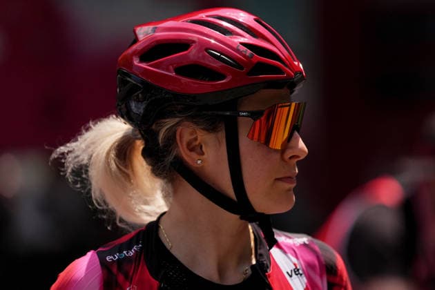 Italy™s Valeria Curnis of Isolmant - Premac - Vittoria™s during Stage 8 of the Giro d™Italia Women, from Rivoli to Sestriere, Italy, Saturday, June 6, 2026  Copyright: xDavidexSpada LaPressex