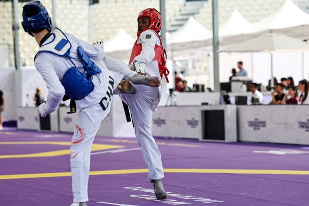 IPA85393703 - Y. Liang (China) vs O.G. Salim (Hungary) -68kg, Rome World taekwondo Grand Prix 2026 during World Taekwondo Roma Grand Prix 2026, Taekwondo match in Rome, Italy, June 06 2026  Copyright: xLuigixMariani IPAxSportx xx 85393703