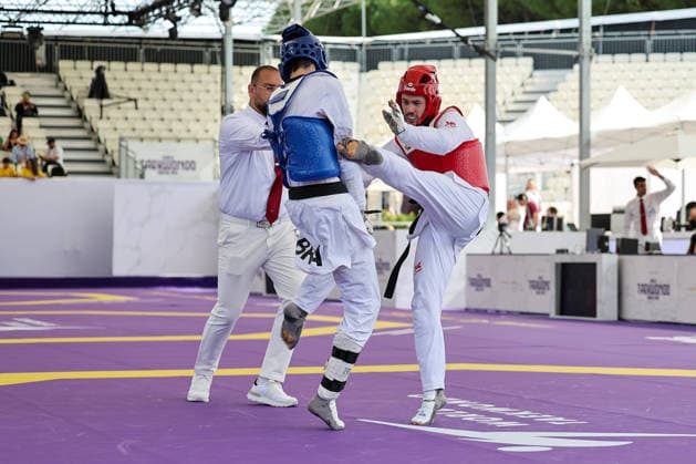 IPA85393711 - J.V. Souza (Brazil) vs K.S. Borgen (Norway) -68 kg, Rome World taekwondo Grand Prix 2026 during World Taekwondo Roma Grand Prix 2026, Taekwondo match in Rome, Italy, June 06 2026  Copyright: xLuigixMariani IPAxSportx xx 85393711