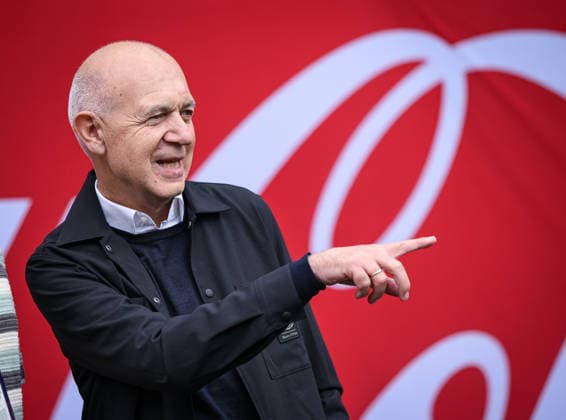 Fussball WM 2026 Vorbereitung Deutschland im Chicago 05.06.2026 Abschlusstraining der deutschen Nationalmannschaft im Solider Field Stadion vor dem Testspiel gegen die USA: DFB - Praesident Bernd Neuendorf *** Soccer World Cup 2026 preparation Germany in Chicago 05 06 2026 Final training of the German national team at Solider Field Stadium before the test match against the USA DFB President Bernd Neuendorf