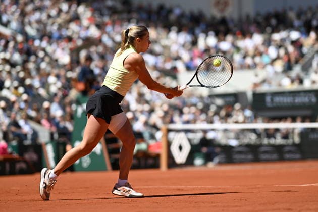 2026 French Open (Roland-Garros) - Women s singles final PARIS, FRANCE - JUNE 06: Maja Chwalinska of Poland in action against Mirra Andreeva (not seen) during the women s final singles match on day 14 of the French Open tennis tournament on Court Philippe-Chatrier at the Roland-Garros Complex in Paris, France on June 6, 2026. Burak Akbulut Anadolu Paris France. Editorial use only. Please get in touch for any other usage.  Copyright: x2026xAnadoluxBurakxAkbulutx