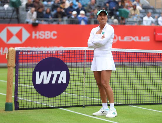2026 HSBC Tennis Championships, Queens Club, London, UK - 06 06 2026 Heather Watson (GBR) ahead of her Qualifying match against Beatrice Haddad Maia (BRA) in the HSBC 2026 Championships at Queens Club in London London Queens Club London GBR Copyright: xMarkxGreenwoodx