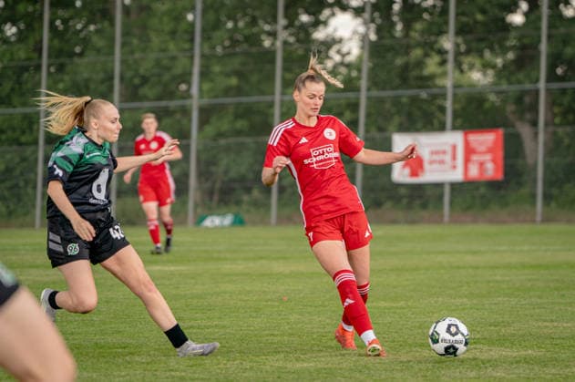 Soccer I Women I Season 2025 2026 I Lower Saxony Cup I Final I FC Jesteburg Bendestorf Hannover 96 I 06 06 2026 Barsinghausen August Wenzel Stadium Germany Copyright: xLobeca JonasxBoningx