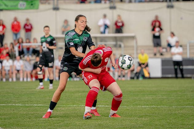 Soccer I Women I Season 2025 2026 I Lower Saxony Cup I Final I FC Jesteburg Bendestorf Hannover 96 I 06 06 2026 Barsinghausen August Wenzel Stadium Germany Copyright: xLobeca JonasxBoningx