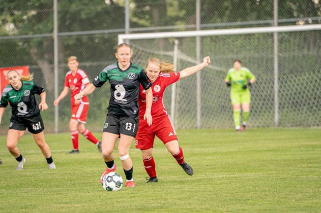 Soccer I Women I Season 2025 2026 I Lower Saxony Cup I Final I FC Jesteburg Bendestorf Hannover 96 I 06 06 2026 Barsinghausen August Wenzel Stadium Germany Copyright: xLobeca JonasxBoningx