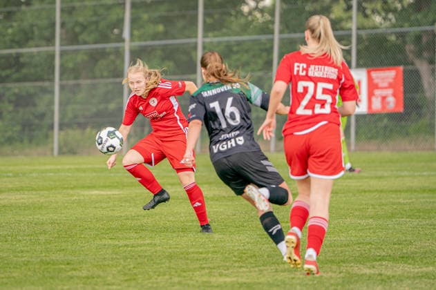 Soccer I Women I Season 2025 2026 I Lower Saxony Cup I Final I FC Jesteburg Bendestorf Hannover 96 I 06 06 2026 Barsinghausen August Wenzel Stadium Germany Copyright: xLobeca JonasxBoningx