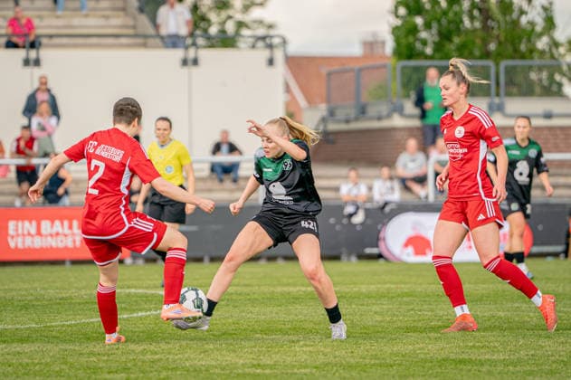 Soccer I Women I Season 2025 2026 I Lower Saxony Cup I Final I FC Jesteburg Bendestorf Hannover 96 I 06 06 2026 Barsinghausen August Wenzel Stadium Germany Copyright: xLobeca JonasxBoningx