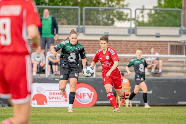 Soccer I Women I Season 2025 2026 I Lower Saxony Cup I Final I FC Jesteburg Bendestorf Hannover 96 I 06 06 2026 Barsinghausen August Wenzel Stadium Germany Copyright: xLobeca JonasxBoningx