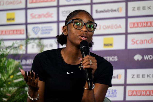 Athletics, Diamond League, Press conference in Stockholm