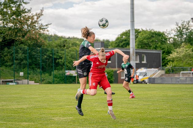 Soccer I Women I Season 2025 2026 I Lower Saxony Cup I Final I FC Jesteburg Bendestorf Hannover 96 I 06 06 2026 Barsinghausen August Wenzel Stadium Germany Copyright: xLobeca JonasxBoningx