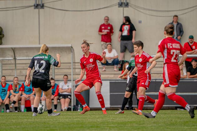 Soccer I Women I Season 2025 2026 I Lower Saxony Cup I Final I FC Jesteburg Bendestorf Hannover 96 I 06 06 2026 Barsinghausen August Wenzel Stadium Germany Copyright: xLobeca JonasxBoningx