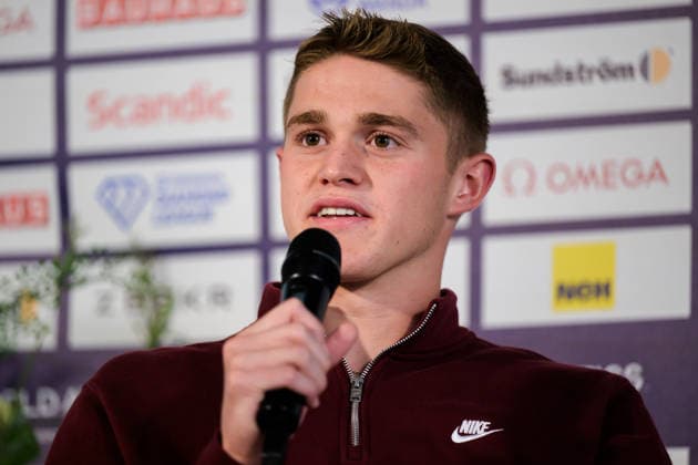 260606 Cooper Lutkenhaus during a press conference ahead of Diamond League on June 6, 2026 in Stockholm Photo Fredrik Karlsson BILDBYRAN COP 185 FK0458 friidrott athletics friidrett diamond league presskonferens press conference bbeng bauhausgalan  Copyright: FREDRIKxKARLSSON BB260606FK040
