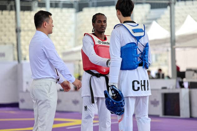 CONTACT - Taekwondo - World Taekwondo Rome Grand Prix 2026 Photo by IPA ABACAPRESS.COM85393692 - Y. Liang (China) vs O.G. Salim (Hungary) -68kg, Rome World taekwondo Grand Prix 2026 during World Taekwondo Roma Grand Prix 2026, Taekwondo match in Rome, Italy, June 06 2026 Roma Italy  Copyright: xIPAxSport ABACAx