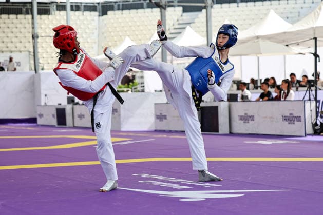 CONTACT - Taekwondo - World Taekwondo Rome Grand Prix 2026 Photo by IPA ABACAPRESS.COM85393694 - Y. Liang (China) vs O.G. Salim (Hungary) -68kg, Rome World taekwondo Grand Prix 2026 during World Taekwondo Roma Grand Prix 2026, Taekwondo match in Rome, Italy, June 06 2026 Roma Italy  Copyright: xIPAxSport ABACAx