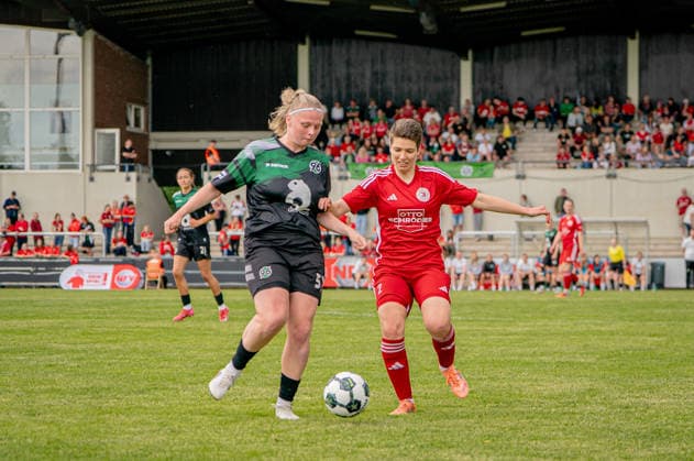 Soccer I Women I Season 2025 2026 I Lower Saxony Cup I Final I FC Jesteburg Bendestorf Hannover 96 I 06 06 2026 Barsinghausen August Wenzel Stadium Germany Copyright: xLobeca JonasxBoningx