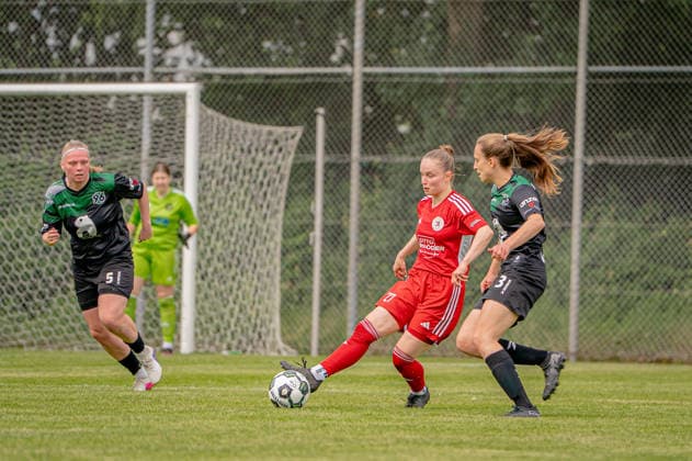Soccer I Women I Season 2025 2026 I Lower Saxony Cup I Final I FC Jesteburg Bendestorf Hannover 96 I 06 06 2026 Barsinghausen August Wenzel Stadium Germany Copyright: xLobeca JonasxBoningx