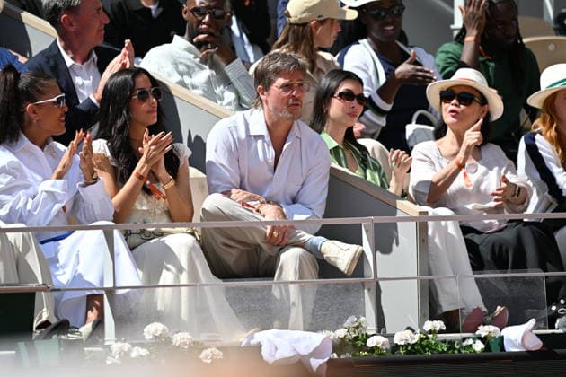 2026 French Open (Roland-Garros) - Women s singles final PARIS, FRANCE - JUNE 06: Brad Pitt is seen during the women s final singles match on day 14 of the French Open tennis tournament on Court Philippe-Chatrier at the Roland-Garros Complex in Paris, France on June 6, 2026. Mustafa Yalcin Anadolu Paris France. Editorial use only. Please get in touch for any other usage.  Copyright: x2026xAnadoluxMustafaxYalcinx