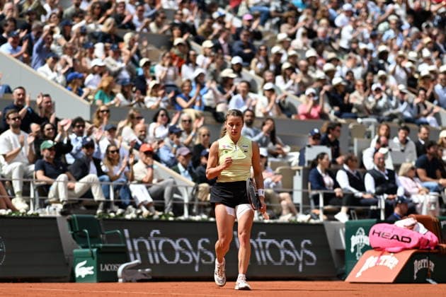 2026 French Open (Roland-Garros) - Women s singles final PARIS, FRANCE - JUNE 06: Maja Chwalinska of Poland in action against Mirra Andreeva (not seen) during the women s final singles match on day 14 of the French Open tennis tournament on Court Philippe-Chatrier at the Roland-Garros Complex in Paris, France on June 6, 2026. Burak Akbulut Anadolu Paris France. Editorial use only. Please get in touch for any other usage.  Copyright: x2026xAnadoluxBurakxAkbulutx